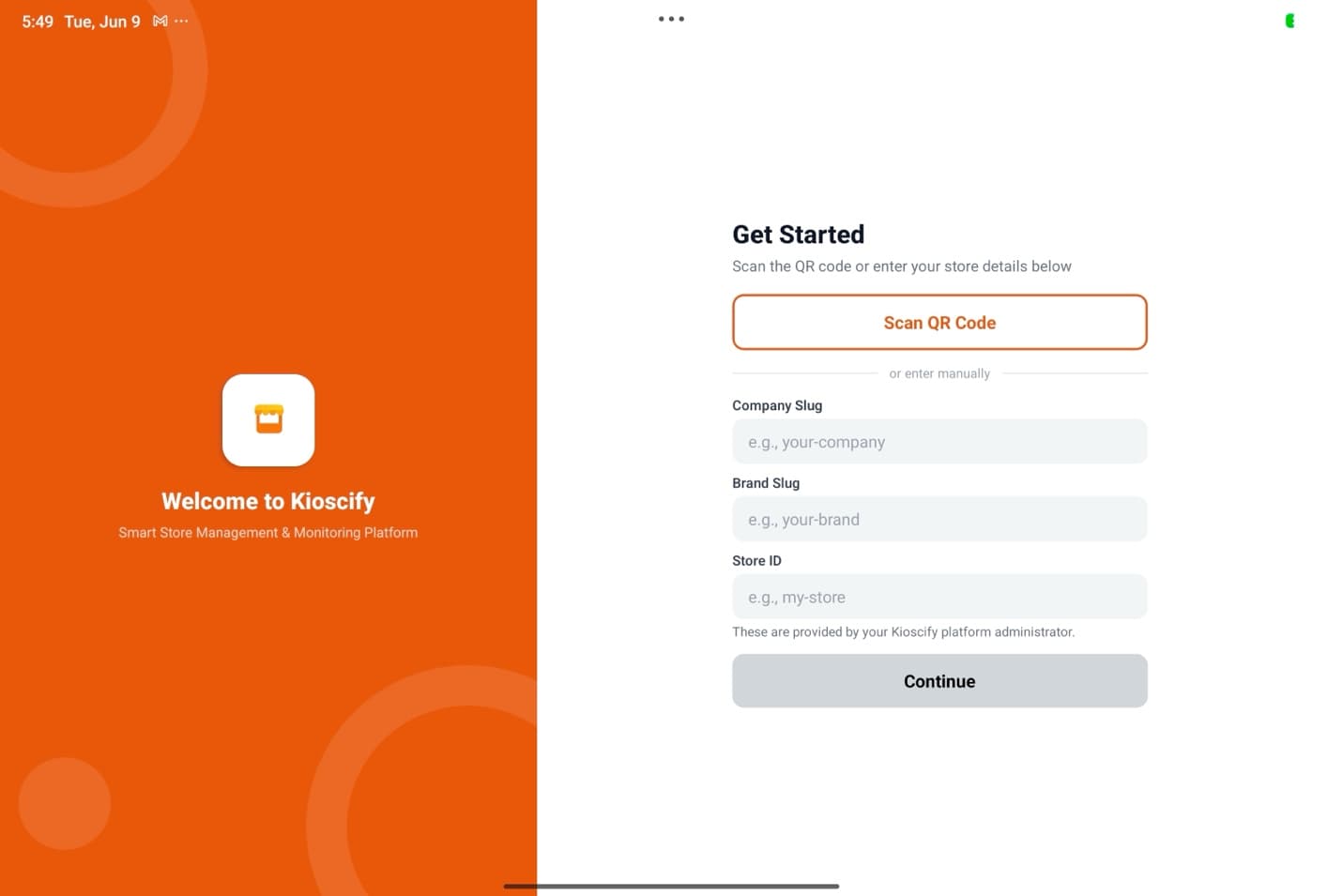 Kioscify screenshot